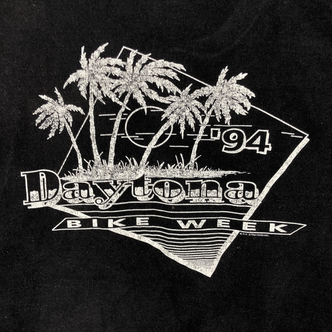 Harley-Davidson Eagle Pattern Henley Neck Motorcycle T-Shirt, Made in USA, Men's XXL equivalent. cotton black type Vintage Second Hand