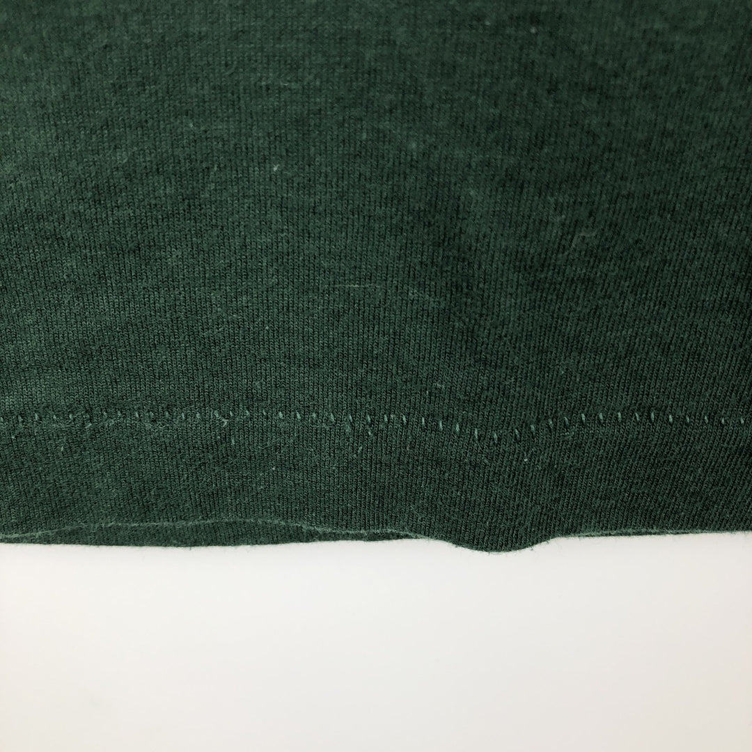 90'S Fruit of the Loom Eagle Pattern Motorcycle T-Shirt, Made in USA, Men's XL equivalent, Vintage cotton green type Vintage Second Hand