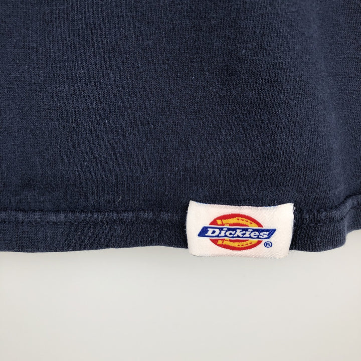 Dickies Short-Sleeve Pocket T-Shirt, Men's Size L (approx.) cotton navy blue type Vintage Second Hand