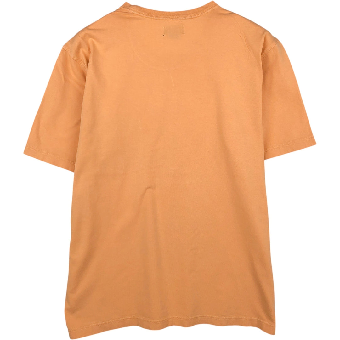 Brooks Brothers 346 Short-Sleeve One-Point Logo Pocket T-Shirt, Men's Size L (approx.) cotton orange type Vintage Second Hand