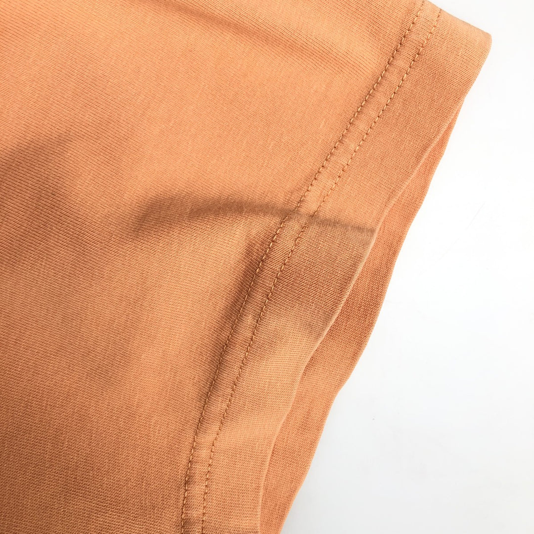 Brooks Brothers 346 Short-Sleeve One-Point Logo Pocket T-Shirt, Men's Size L (approx.) cotton orange type Vintage Second Hand