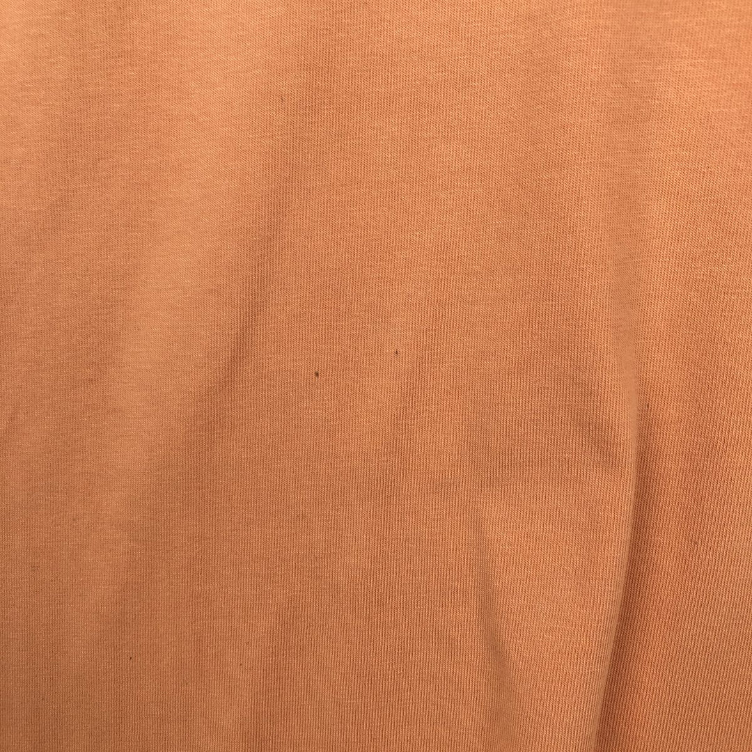 Brooks Brothers 346 Short-Sleeve One-Point Logo Pocket T-Shirt, Men's Size L (approx.) cotton orange type Vintage Second Hand