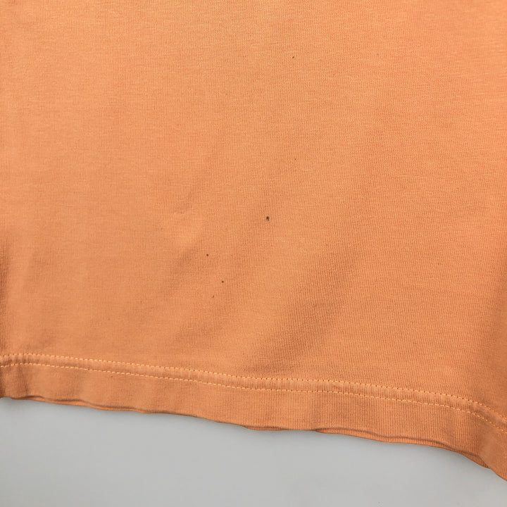 Brooks Brothers 346 Short-Sleeve One-Point Logo Pocket T-Shirt, Men's Size L (approx.) cotton orange type Vintage Second Hand