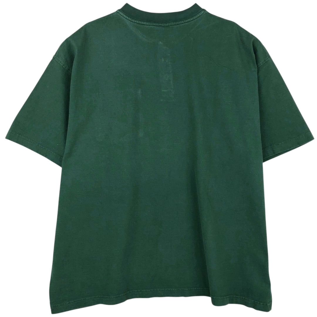 Carhartt Henley neck short-sleeved T-shirt, men's size XL. unclear green type Vintage Second Hand