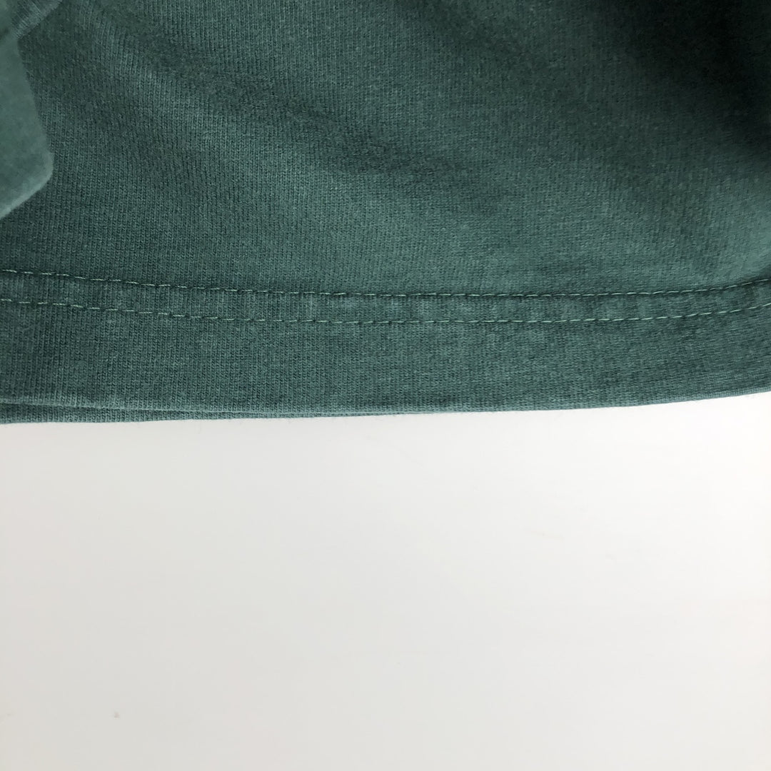 Carhartt Henley neck short-sleeved T-shirt, men's size XL. unclear green type Vintage Second Hand