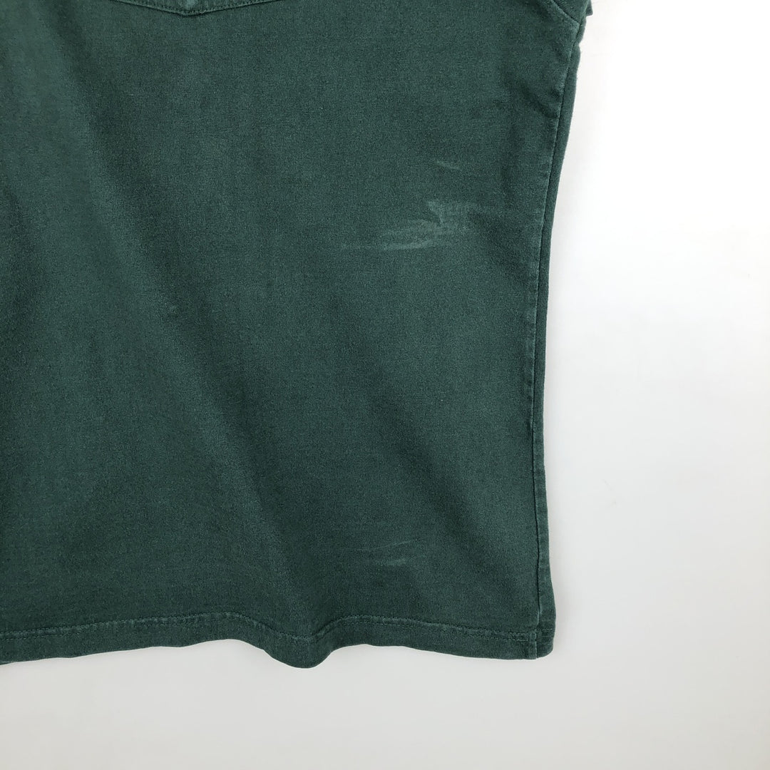 Carhartt Henley neck short-sleeved T-shirt, men's size XL. unclear green type Vintage Second Hand