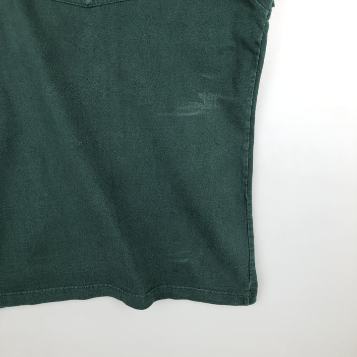 Carhartt Henley neck short-sleeved T-shirt, men's size XL. unclear green type Vintage Second Hand