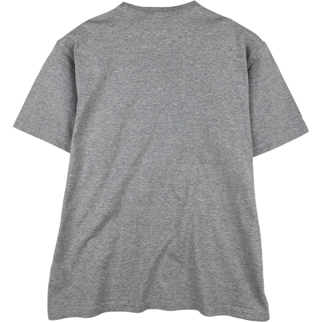 Eddie Bauer Short-Sleeve Printed T-Shirt, Men's Size L (approx.) cotton gray type Vintage Second Hand
