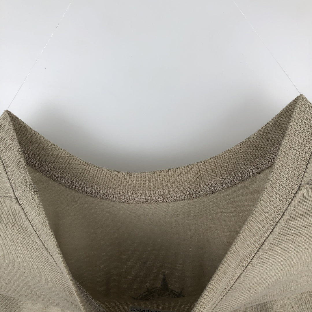 90'S Columbia Short-Sleeve Printed T-Shirt, Made in USA, Men's Size L (Equivalent), Vintage polyester gray type Vintage Second Hand