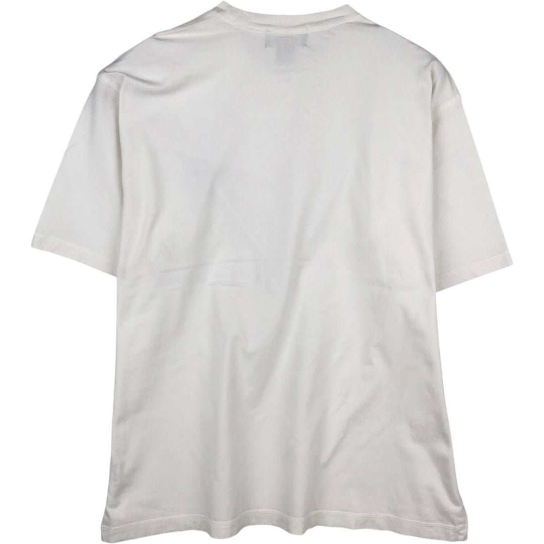 Eddie Bauer Short-Sleeve Printed T-Shirt, Men's Size L (approx.) cotton white type Vintage Second Hand
