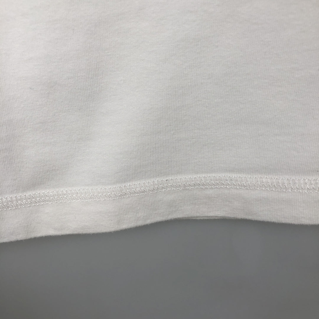 Eddie Bauer Short-Sleeve Printed T-Shirt, Men's Size L (approx.) cotton white type Vintage Second Hand