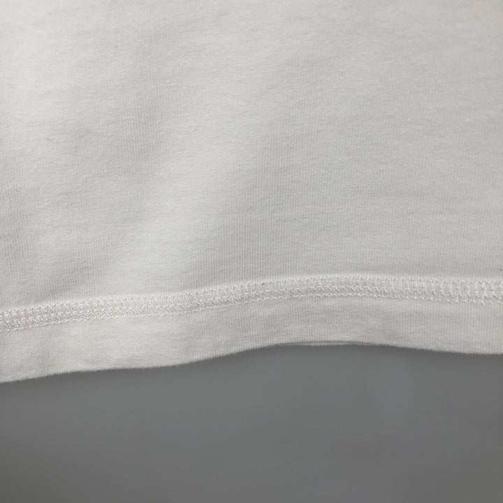 Eddie Bauer Short-Sleeve Printed T-Shirt, Men's Size L (approx.) cotton white type Vintage Second Hand