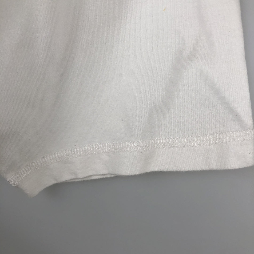 Eddie Bauer Short-Sleeve Printed T-Shirt, Men's Size L (approx.) cotton white type Vintage Second Hand