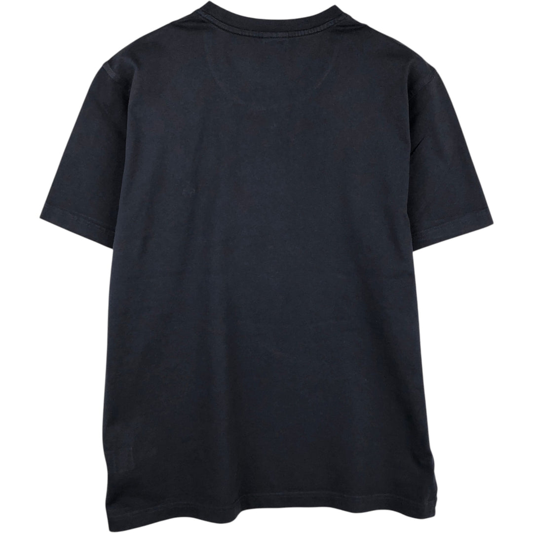 Brooks Brothers 1818 Short-Sleeve T-Shirt with One-Point Logo, Men's Size XL (approx.) cotton black type Vintage Second Hand