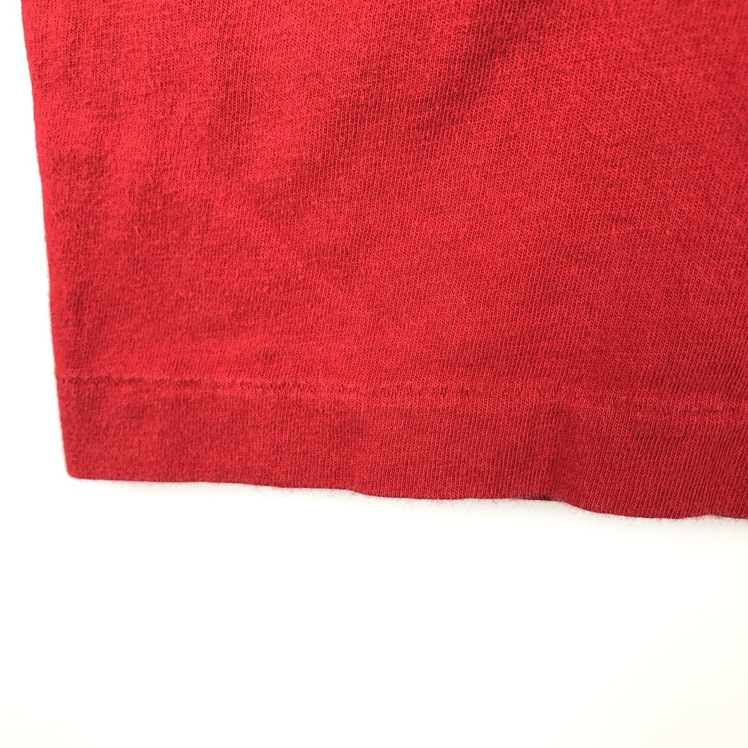 90'S Ralph Lauren POLO by Ralph Lauren Short-Sleeve T-Shirt with One-Point Logo Pocket, Made in USA, Men's Size S (Equivalent), Vintage cotton red type Vintage Second Hand