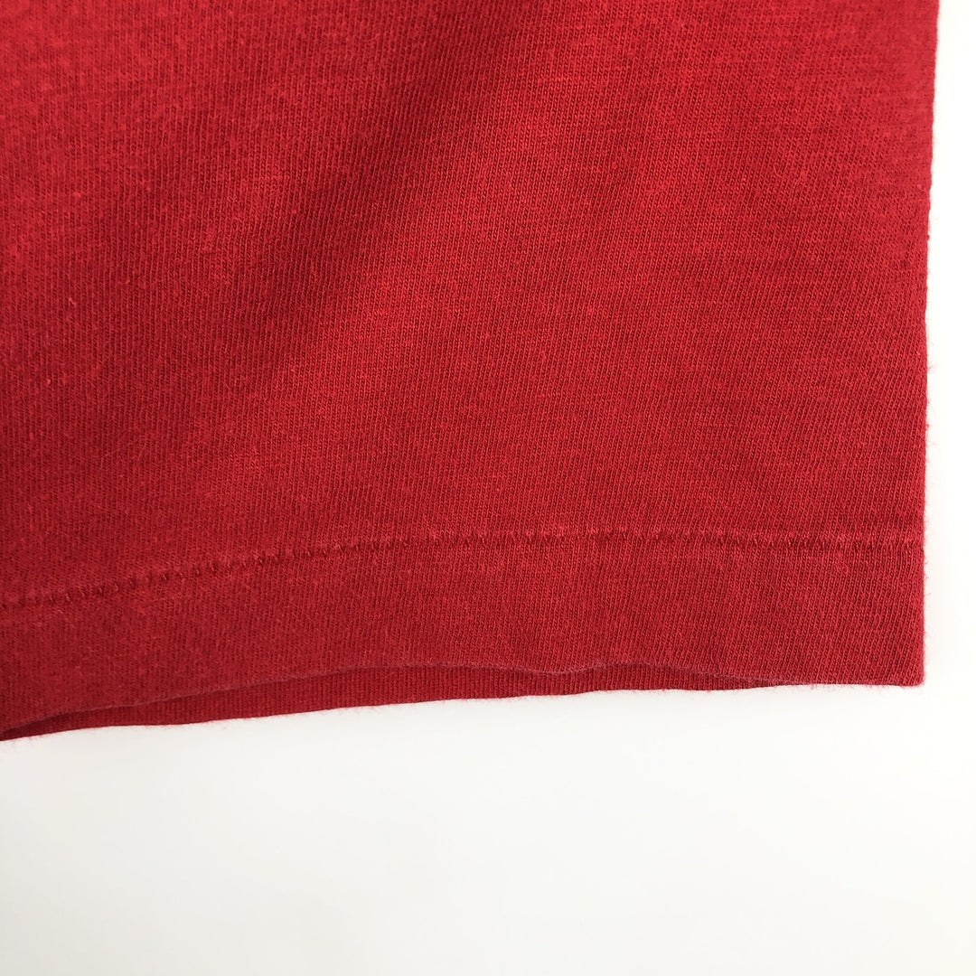 90'S Ralph Lauren POLO by Ralph Lauren Short-Sleeve T-Shirt with One-Point Logo Pocket, Made in USA, Men's Size S (Equivalent), Vintage cotton red type Vintage Second Hand