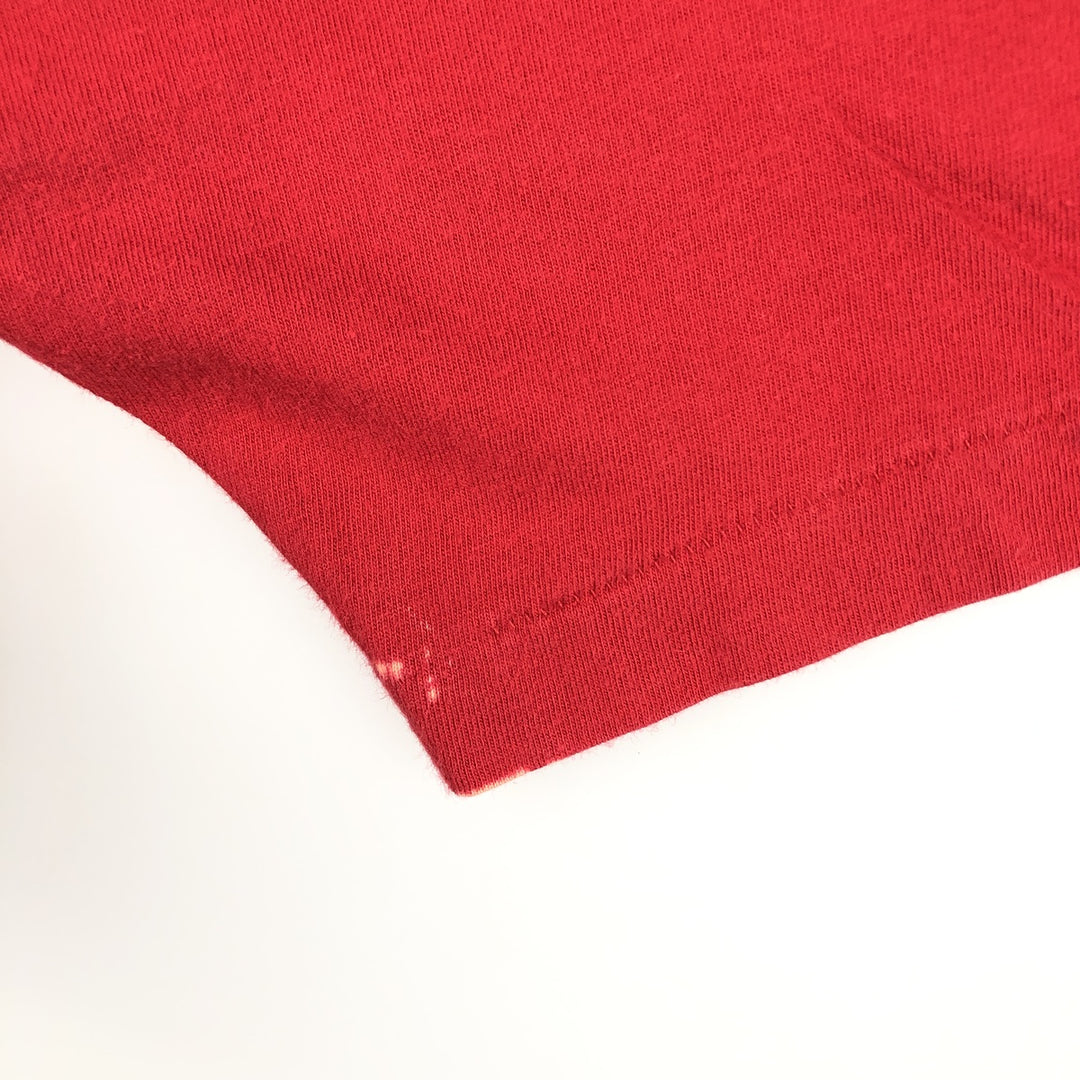 90'S Ralph Lauren POLO by Ralph Lauren Short-Sleeve T-Shirt with One-Point Logo Pocket, Made in USA, Men's Size S (Equivalent), Vintage cotton red type Vintage Second Hand