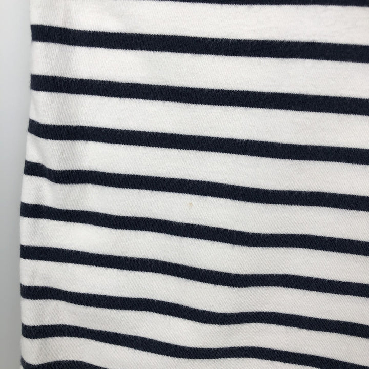 Ralph Lauren POLO RALPH LAUREN CUSTOM SLIM FIT V-neck Short-sleeve Striped T-shirt (Men's size L equivalent) unclear navy blue type Vintage Second Hand