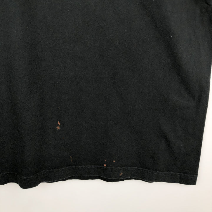 Ralph Lauren POLO by Ralph Lauren short sleeve one point logo T-shirt men's L size cotton black type Vintage Second Hand