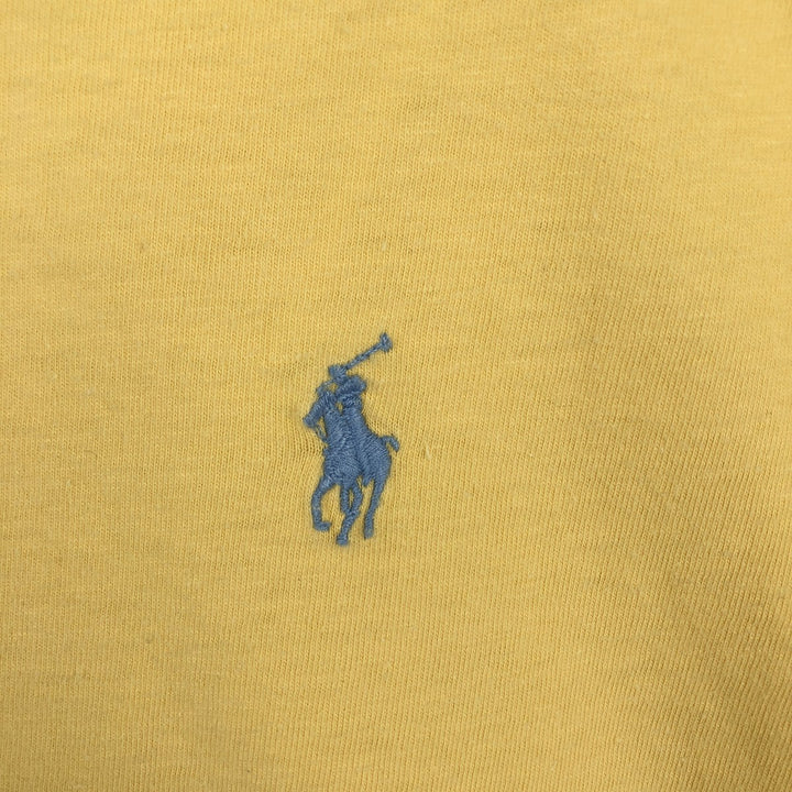 Ralph Lauren POLO by Ralph Lauren Short-Sleeve T-Shirt with One-Point Logo Pocket, Men's Size S (approx.) cotton lemon yellow Vintage Second Hand
