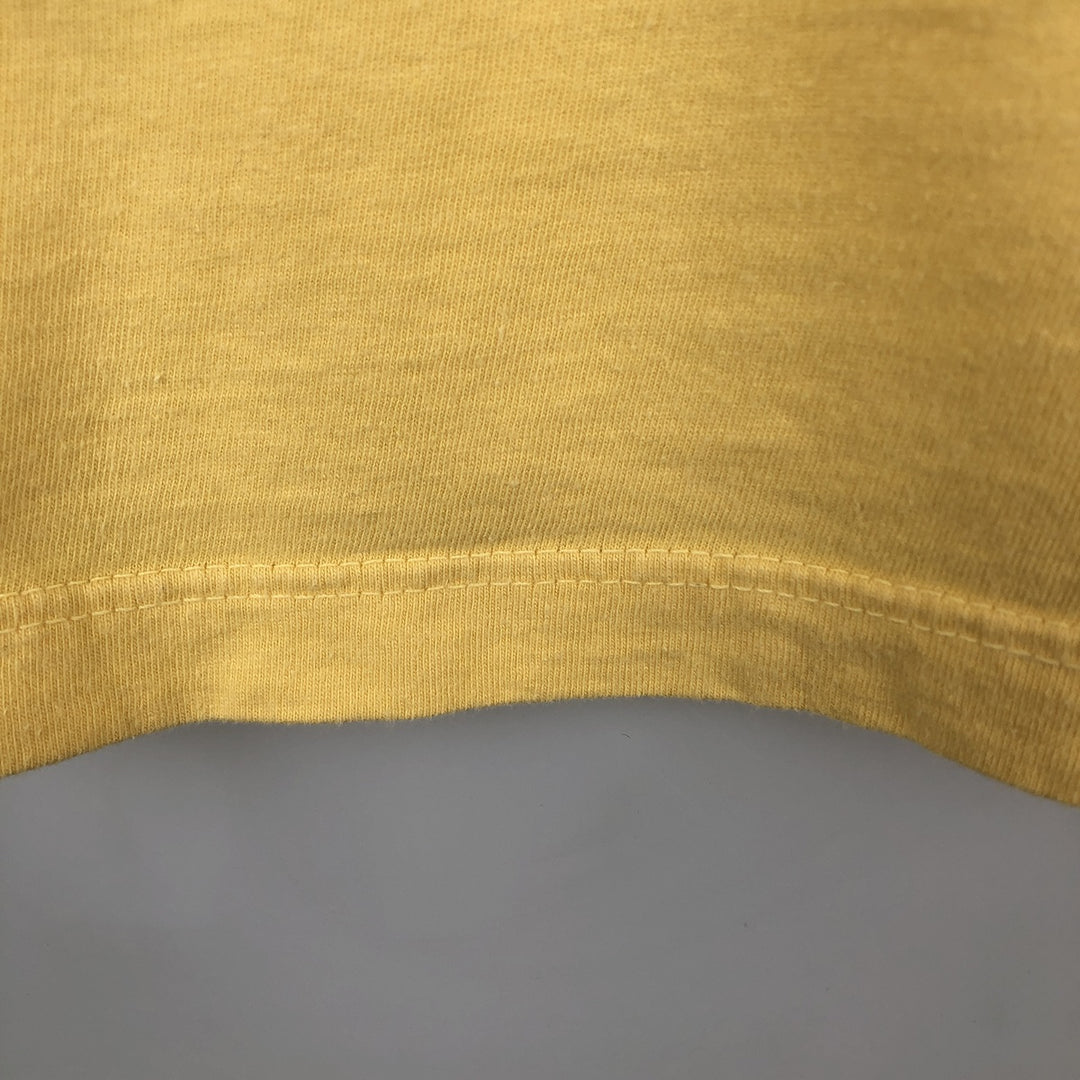Ralph Lauren POLO by Ralph Lauren Short-Sleeve T-Shirt with One-Point Logo Pocket, Men's Size S (approx.) cotton lemon yellow Vintage Second Hand