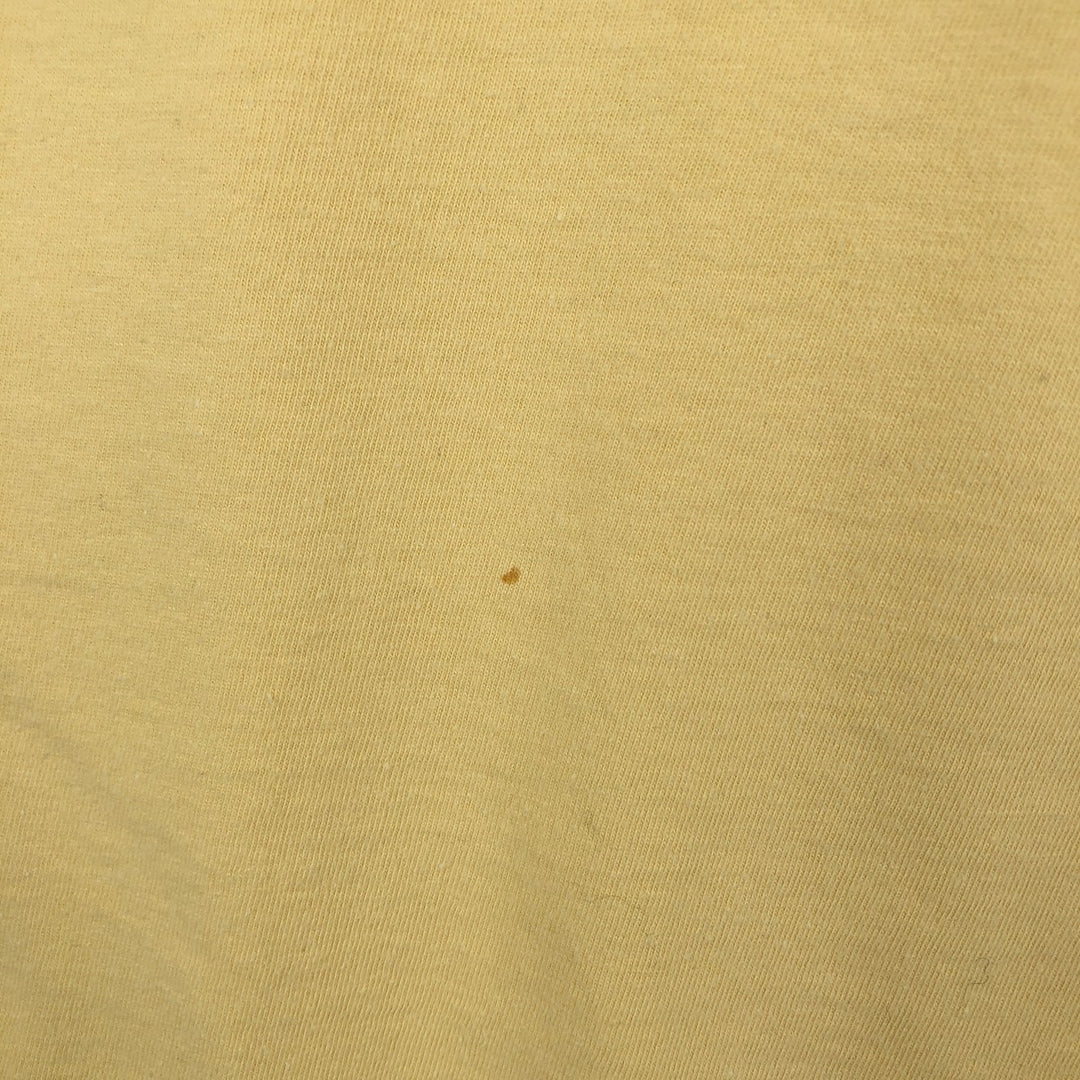 Ralph Lauren POLO by Ralph Lauren Short-Sleeve T-Shirt with One-Point Logo Pocket, Men's Size S (approx.) cotton lemon yellow Vintage Second Hand