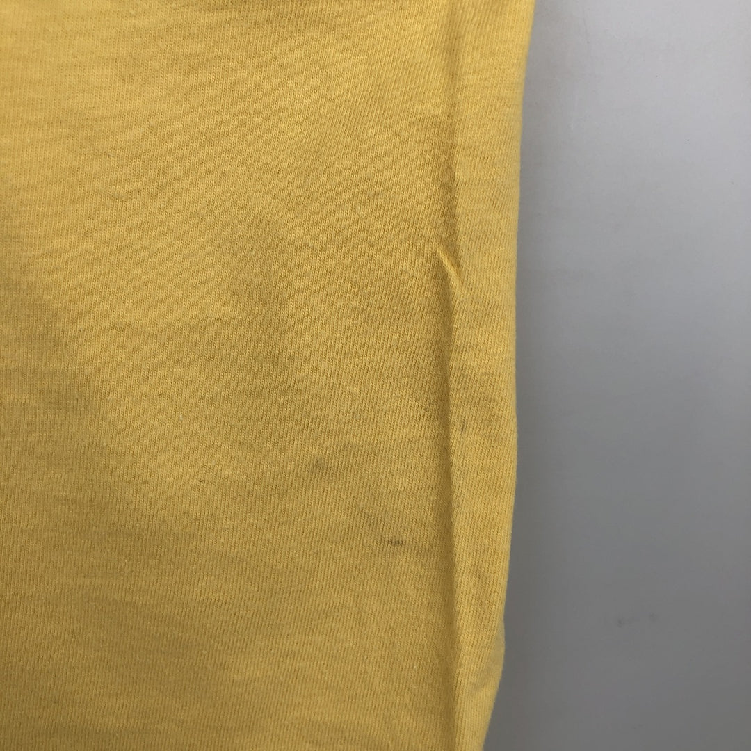 Ralph Lauren POLO by Ralph Lauren Short-Sleeve T-Shirt with One-Point Logo Pocket, Men's Size S (approx.) cotton lemon yellow Vintage Second Hand