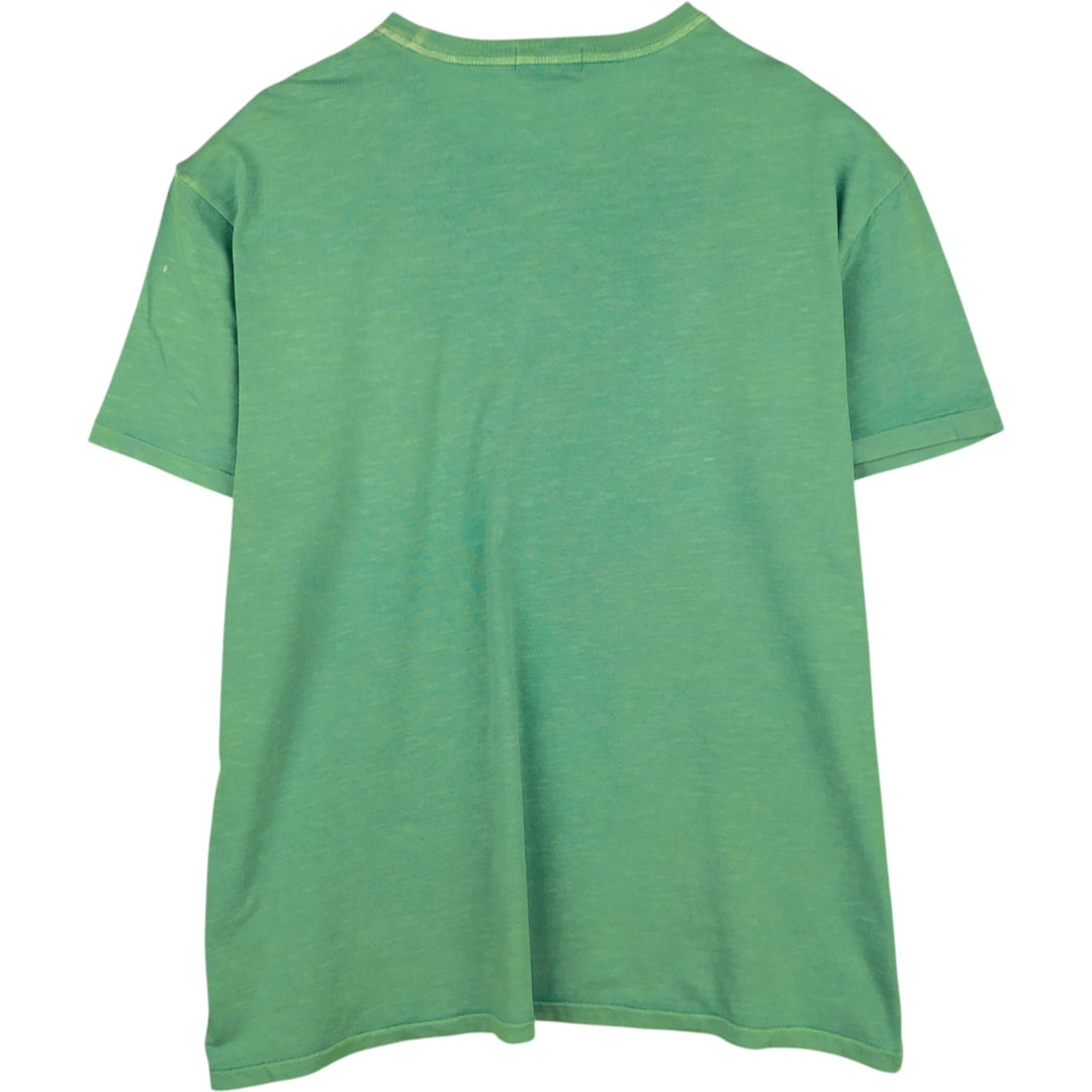 Ralph Lauren POLO RALPH LAUREN CLASSIC FIT Big Pony Short-Sleeve Print T-Shirt (Men's XL equivalent) cotton Emerald green Vintage Second Hand