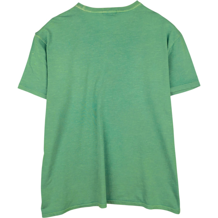 Ralph Lauren POLO RALPH LAUREN CLASSIC FIT Big Pony Short-Sleeve Print T-Shirt (Men's XL equivalent) cotton Emerald green Vintage Second Hand