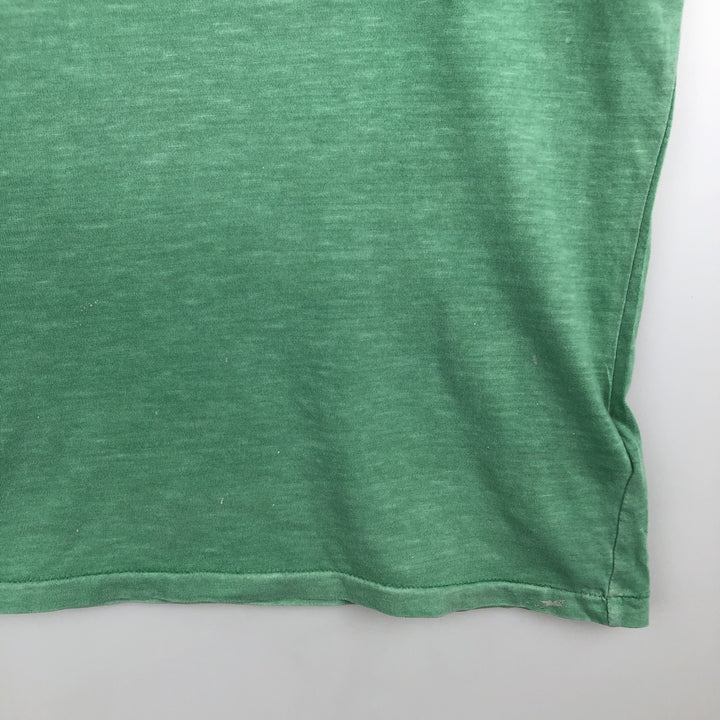 Ralph Lauren POLO RALPH LAUREN CLASSIC FIT Big Pony Short-Sleeve Print T-Shirt (Men's XL equivalent) cotton Emerald green Vintage Second Hand