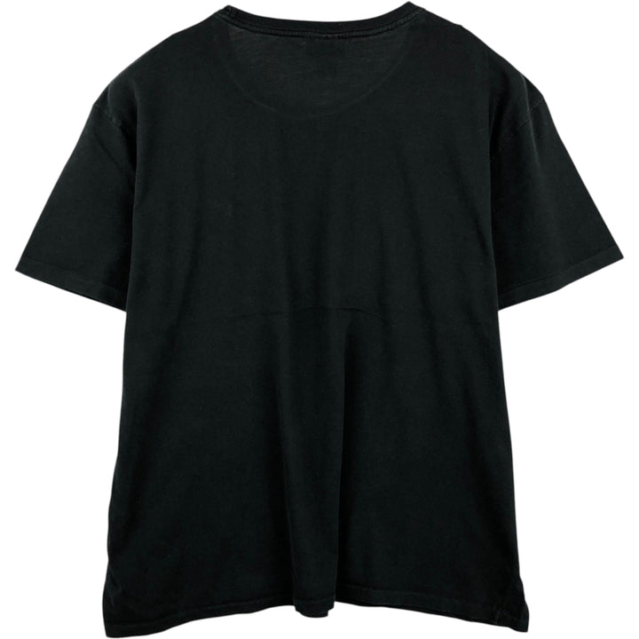 Ralph Lauren POLO by Ralph Lauren Short-Sleeve T-Shirt with One-Point Logo, Men's Size XL (approx.) cotton black type Vintage Second Hand