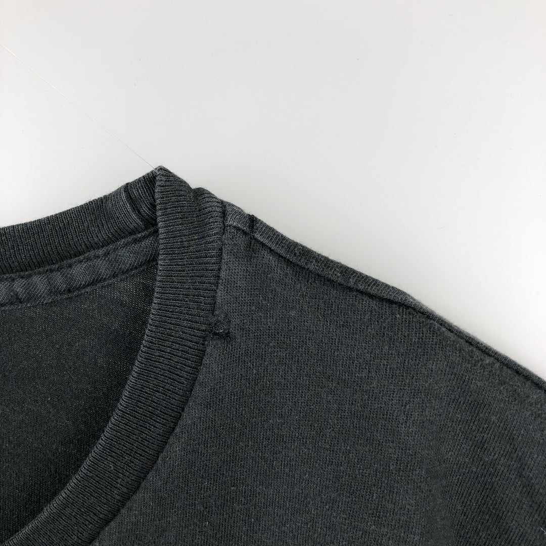 Ralph Lauren POLO by Ralph Lauren Short-Sleeve T-Shirt with One-Point Logo, Men's Size XL (approx.) cotton black type Vintage Second Hand