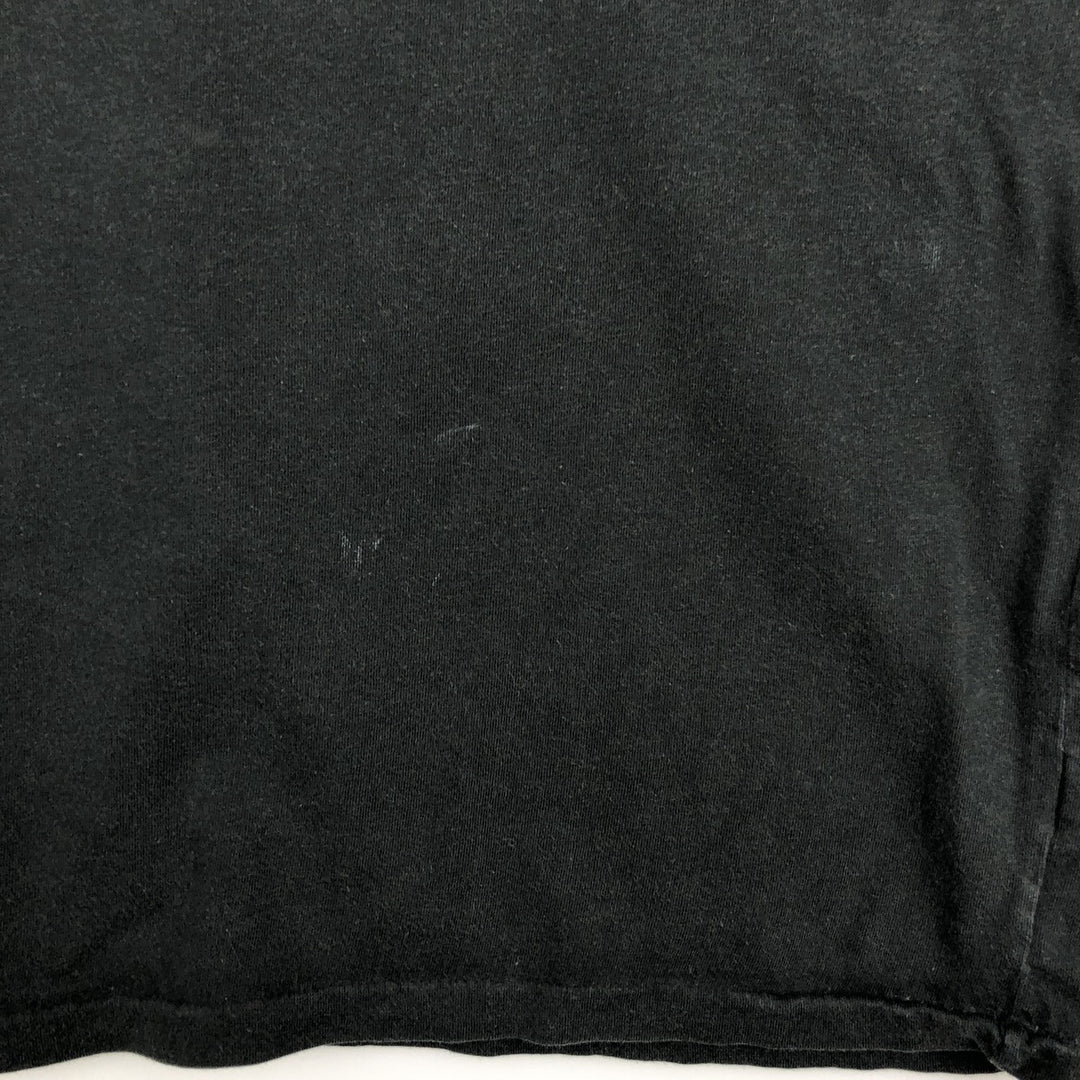 Ralph Lauren POLO by Ralph Lauren Short-Sleeve T-Shirt with One-Point Logo, Men's Size XL (approx.) cotton black type Vintage Second Hand