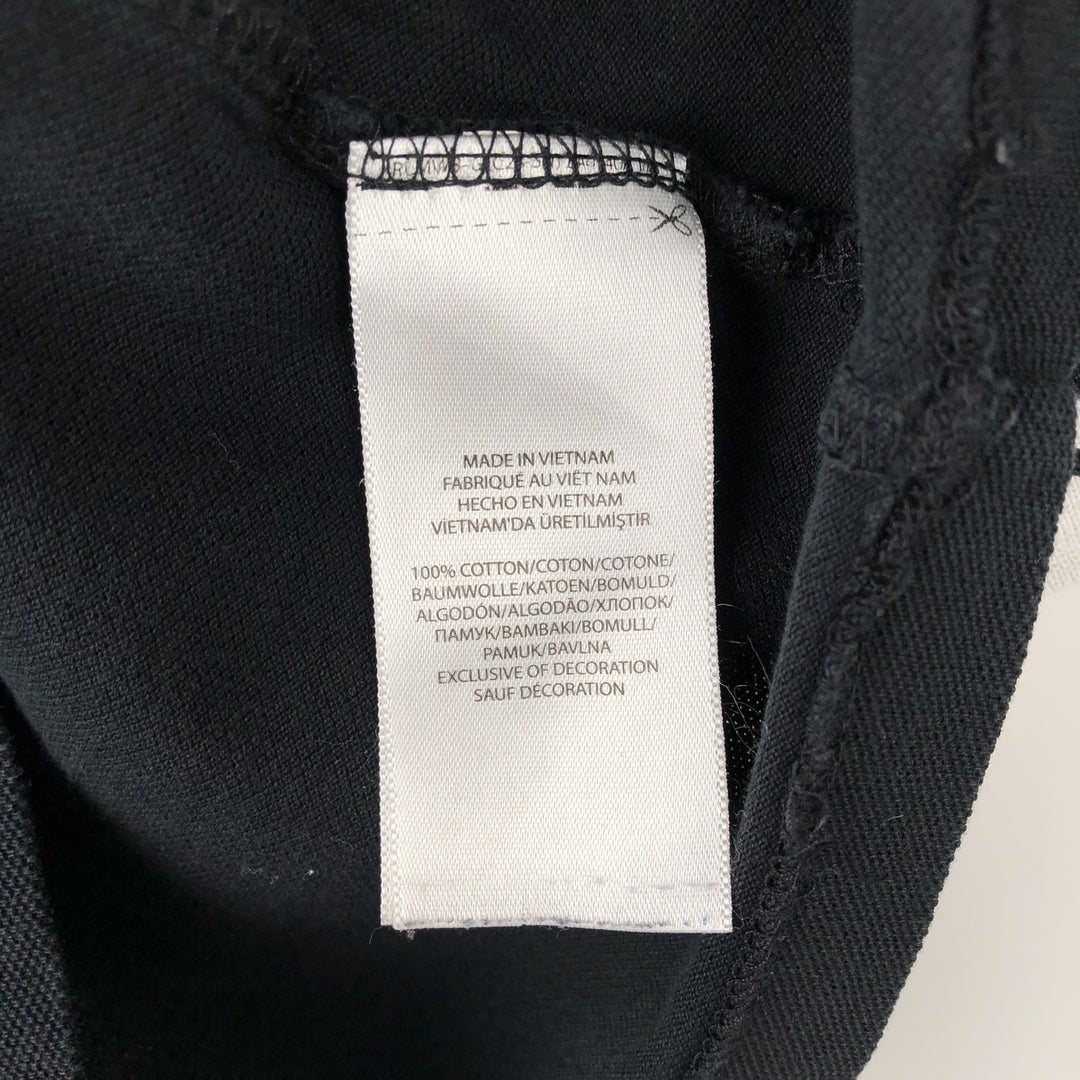 Ralph Lauren POLO RALPH LAUREN Pique short sleeve one point logo T-shirt Men's L size cotton black type Vintage Second Hand