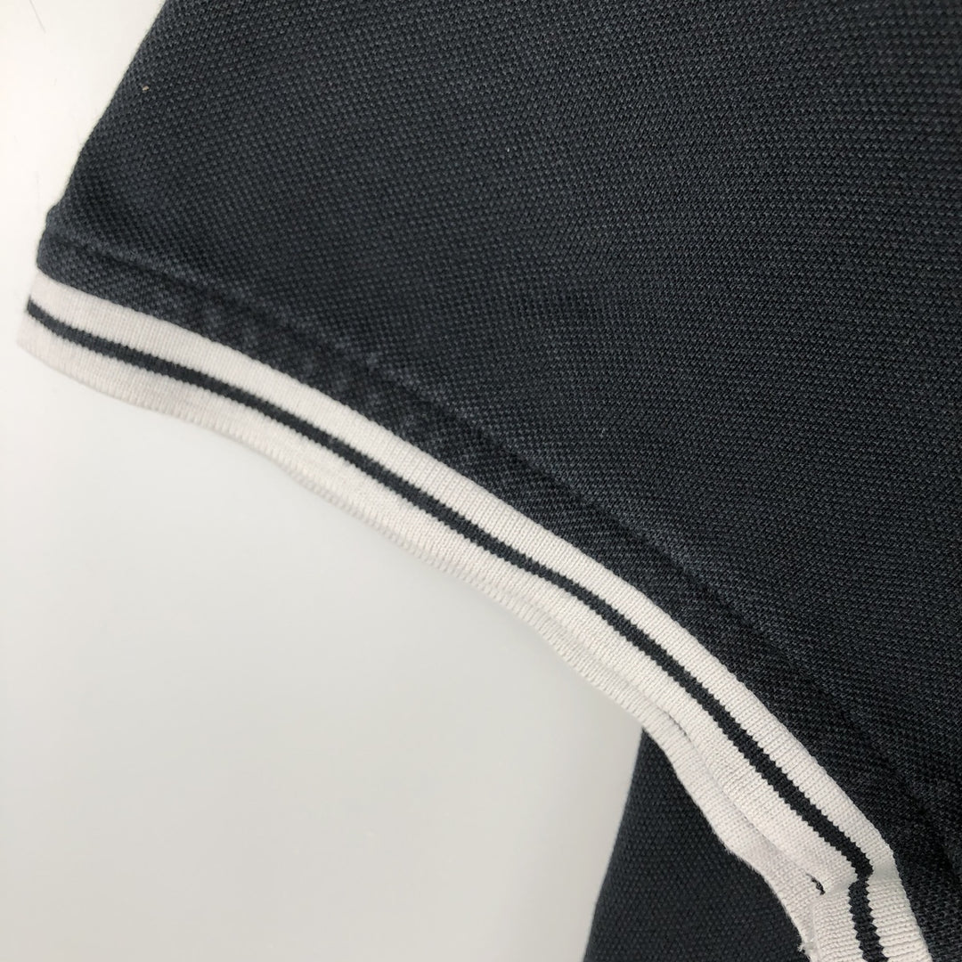 Ralph Lauren POLO RALPH LAUREN Pique short sleeve one point logo T-shirt Men's L size cotton black type Vintage Second Hand