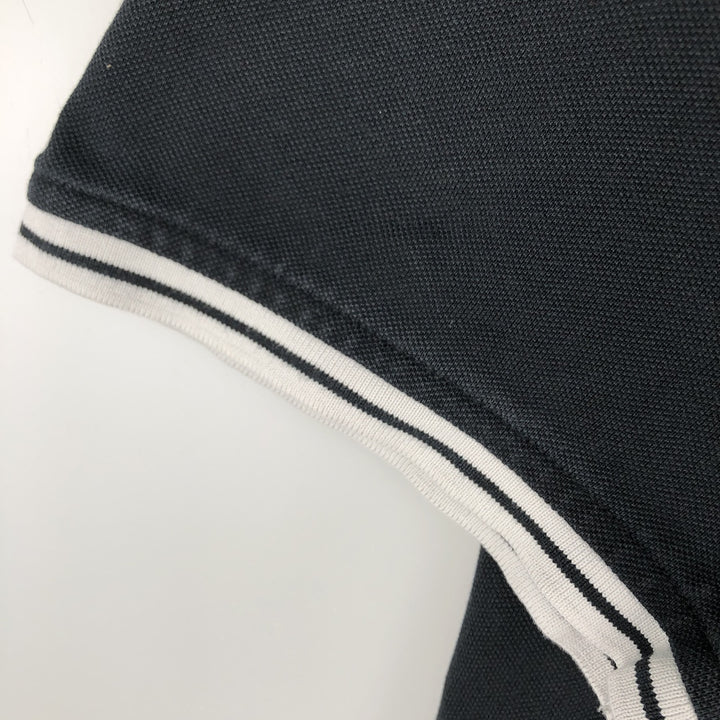 Ralph Lauren POLO RALPH LAUREN Pique short sleeve one point logo T-shirt Men's L size cotton black type Vintage Second Hand