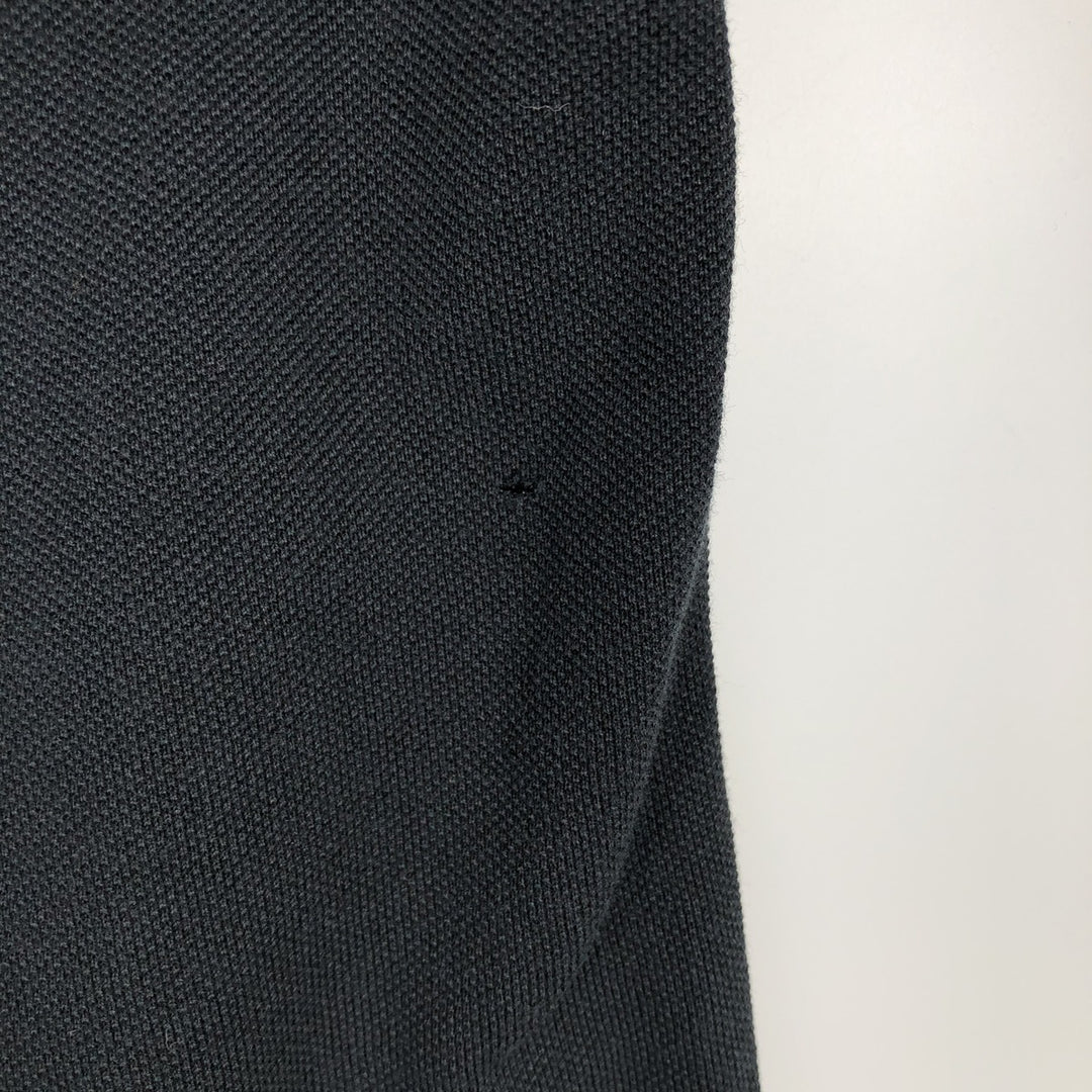 Ralph Lauren POLO RALPH LAUREN Pique short sleeve one point logo T-shirt Men's L size cotton black type Vintage Second Hand