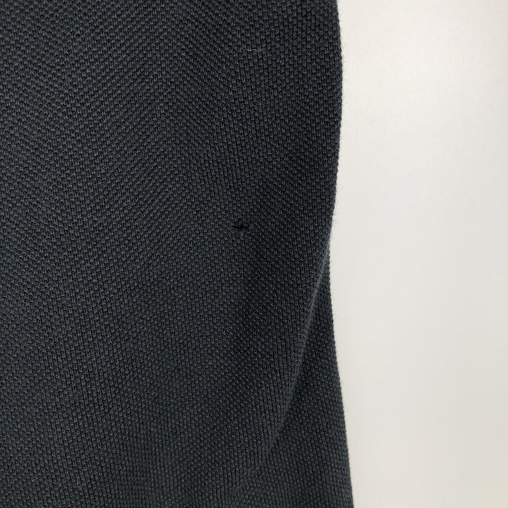 Ralph Lauren POLO RALPH LAUREN Pique short sleeve one point logo T-shirt Men's L size cotton black type Vintage Second Hand