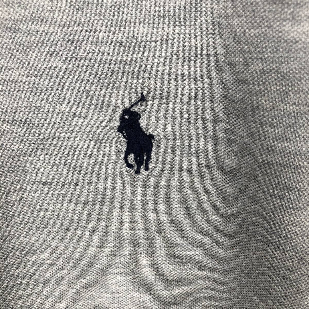 Ralph Lauren POLO RALPH LAUREN Pique short sleeve one point logo T-shirt Men's M size cotton gray type Vintage Second Hand