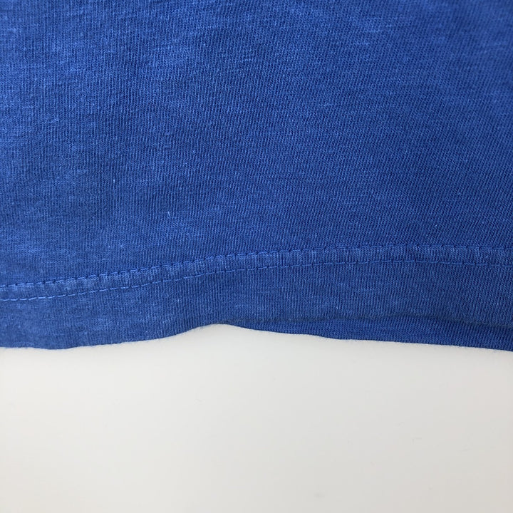 Ralph Lauren POLO by Ralph Lauren Short-Sleeve T-Shirt with One-Point Logo, Men's Size XL (approx.) cotton blue type Vintage Second Hand