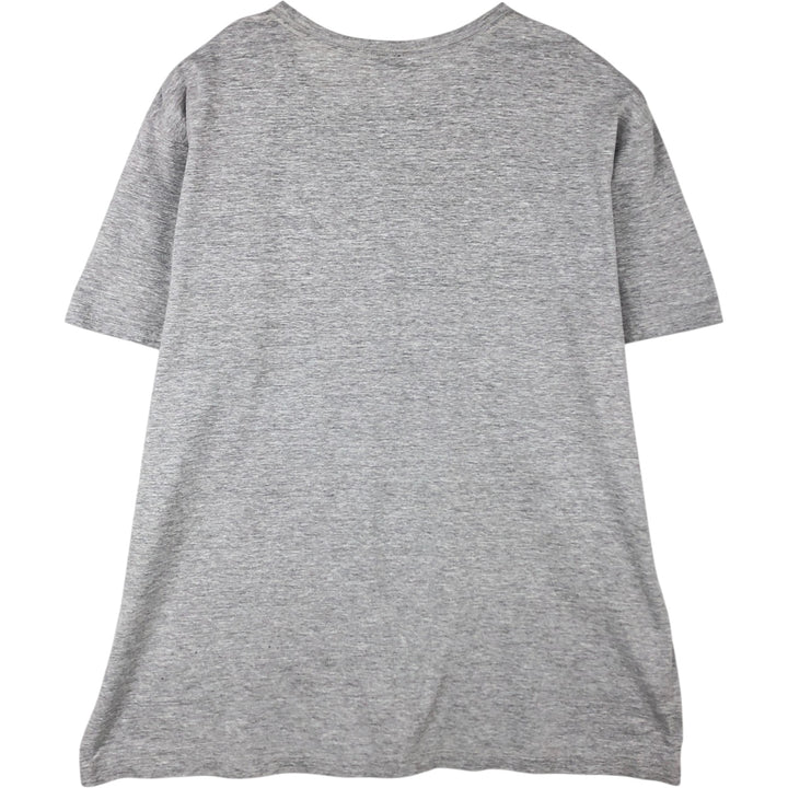 Ralph Lauren POLO by Ralph Lauren Short-Sleeve T-Shirt with One-Point Logo, Men's Size XL (approx.) cotton gray type Vintage Second Hand