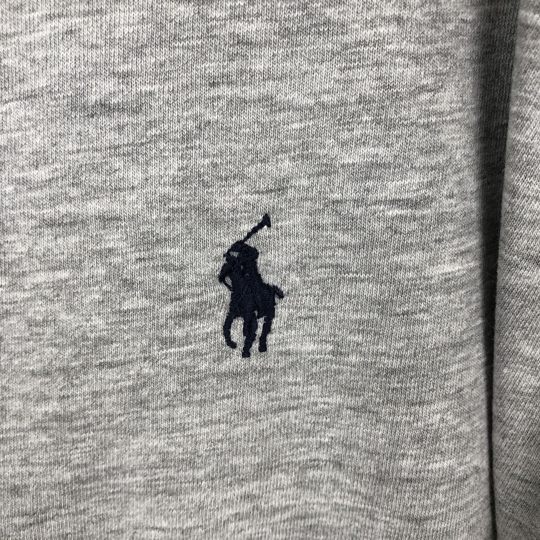 Ralph Lauren POLO by Ralph Lauren Short-Sleeve T-Shirt with One-Point Logo, Men's Size XL (approx.) cotton gray type Vintage Second Hand