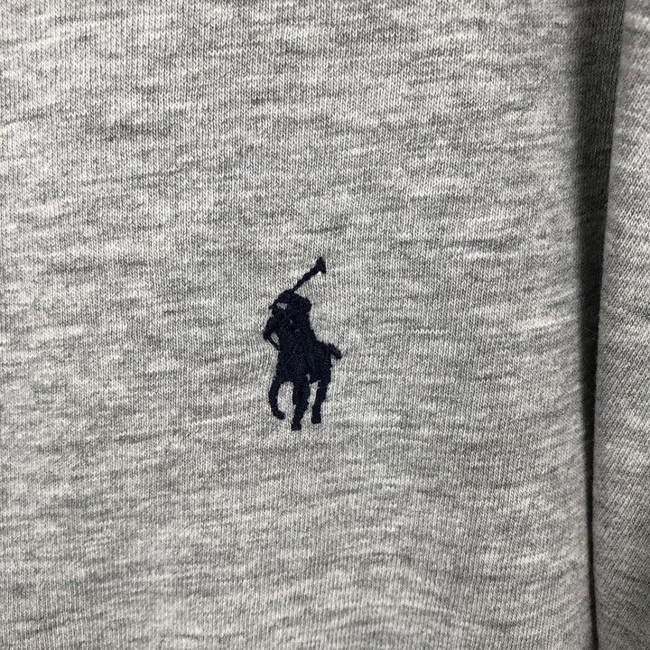 Ralph Lauren POLO by Ralph Lauren Short-Sleeve T-Shirt with One-Point Logo, Men's Size XL (approx.) cotton gray type Vintage Second Hand