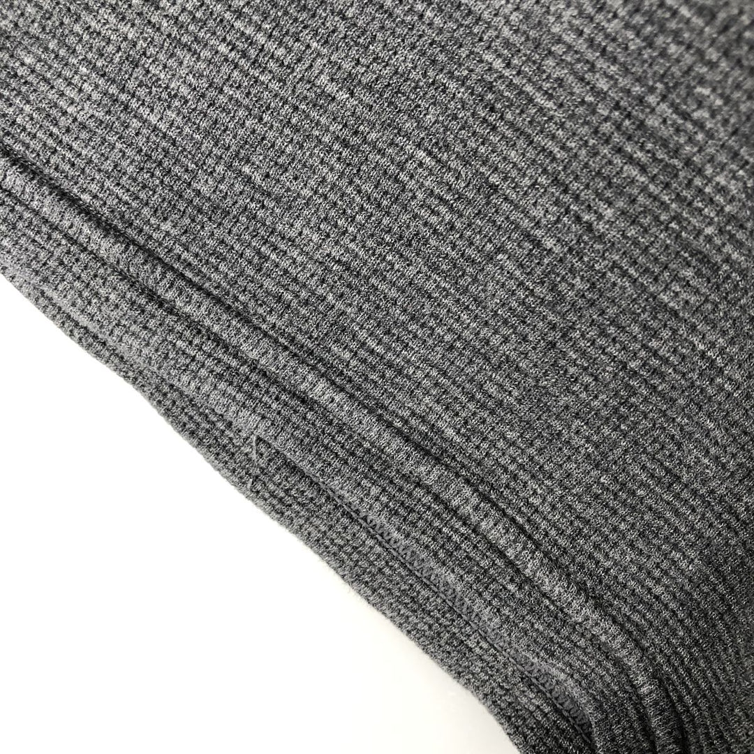 Ralph Lauren POLO RALPH LAUREN Thermal Waffle Short-Sleeve T-Shirt with One-Point Logo, Men's Size XL (approx.) cotton gray type Vintage Second Hand