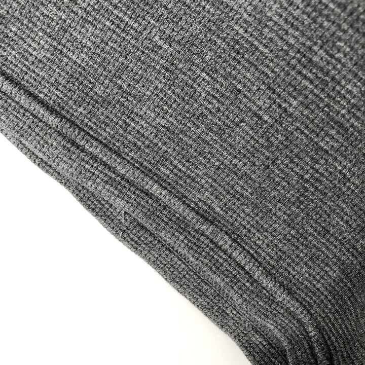 Ralph Lauren POLO RALPH LAUREN Thermal Waffle Short-Sleeve T-Shirt with One-Point Logo, Men's Size XL (approx.) cotton gray type Vintage Second Hand