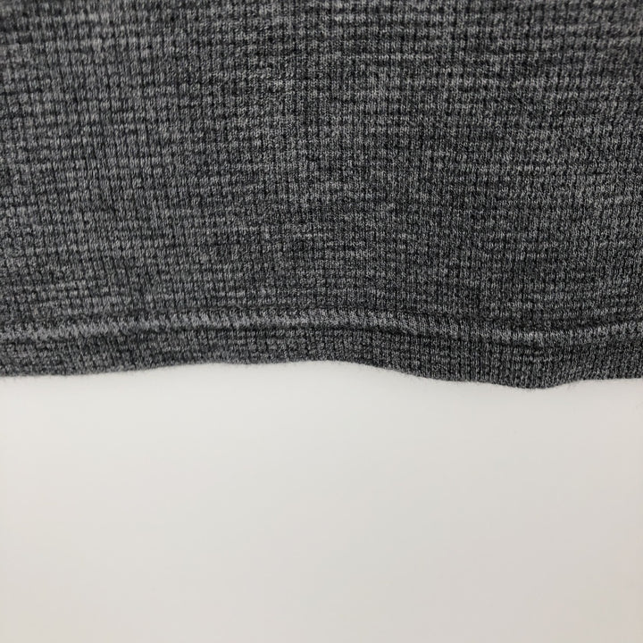 Ralph Lauren POLO RALPH LAUREN Thermal Waffle Short-Sleeve T-Shirt with One-Point Logo, Men's Size XL (approx.) cotton gray type Vintage Second Hand