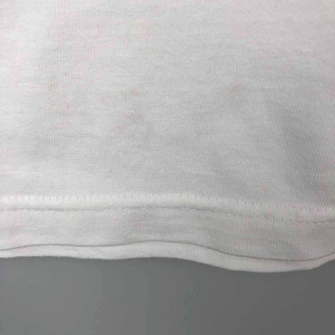 Ralph Lauren CHAPS Short-Sleeve Logo T-Shirt, Men's Size XL (approx.) cotton white type Vintage Second Hand