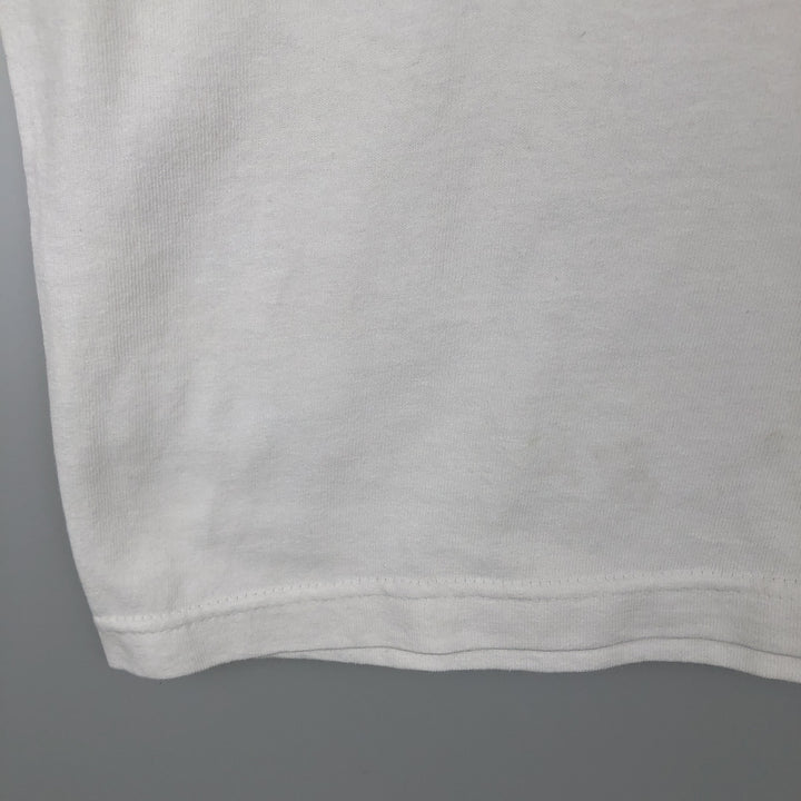 Ralph Lauren CHAPS Short-Sleeve Logo T-Shirt, Men's Size XL (approx.) cotton white type Vintage Second Hand
