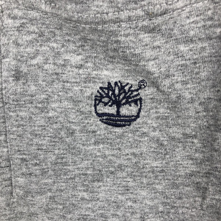 90s-00'S Timberland WEATHERGEAR Short-Sleeve T-Shirt with One-Point Logo Pocket, Men's Size L (approx.) unclear gray type Vintage Second Hand