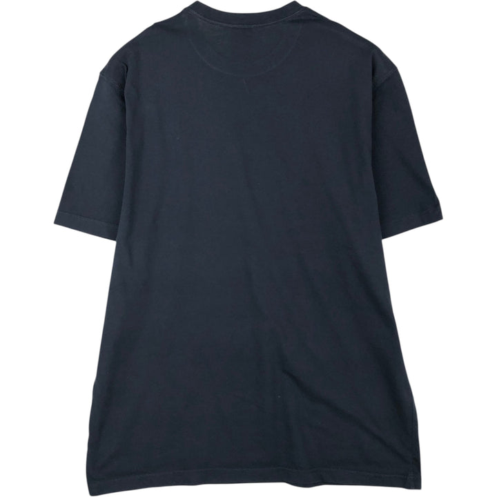 Ralph Lauren CHAPS Short-Sleeve Logo T-Shirt, Men's Size L (approx.) cotton navy blue type Vintage Second Hand